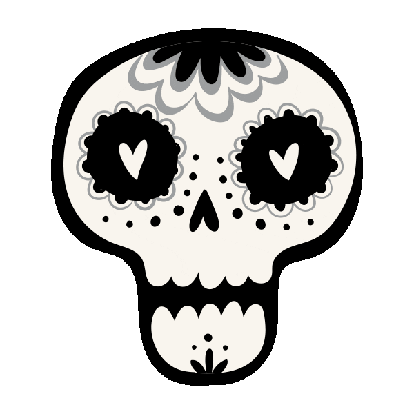 day of the dead mexico Sticker by Easy