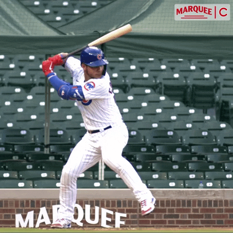Swing Cubs GIF by Marquee Sports Network