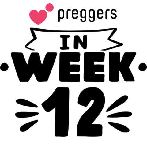 Pregnancy Week 12 Sticker by Preggers