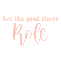 Good Times Lettering Sticker