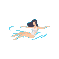 Water Swimming Sticker