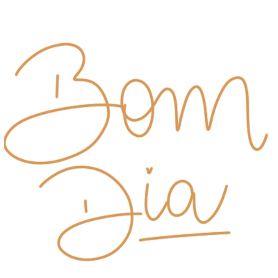 Bom Dia Lettering Sticker by Oficina do Pijama