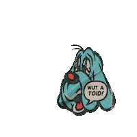 Sad Rabbit Sticker