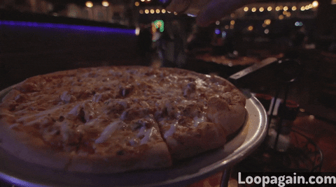 pizza eating GIF by Loopagain
