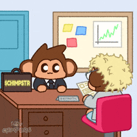 Best Of Luck Success GIF by Chimpers