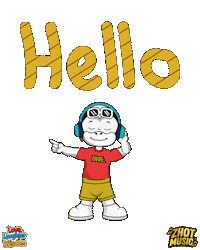 Text Hello Sticker by Zhot Music