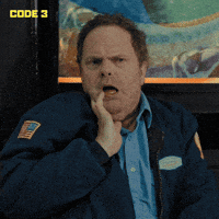 Nervous The Office GIF by Code 3 Movie