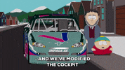 eric cartman race car GIF by South Park 