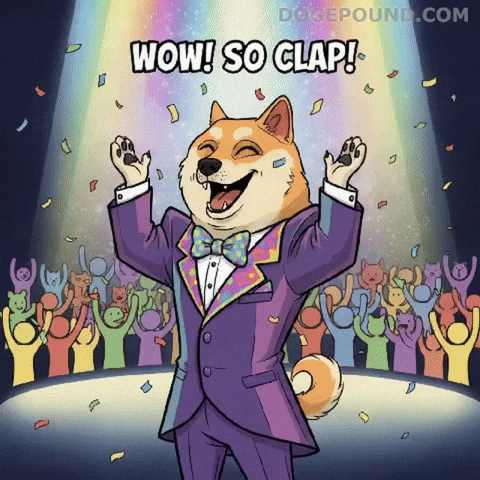 Happy Standing Ovation GIF by Doge Pound