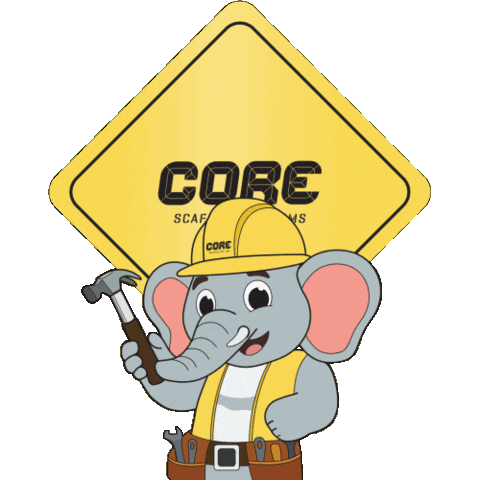 Coloring Book Construction Sticker by Core Scaffold