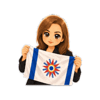 Flag Jesus Sticker by chaldeanmediahistory