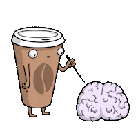 Comicada drink sleep comic brain Sticker