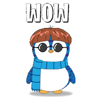I See It Wow Sticker by Pudgy Penguins