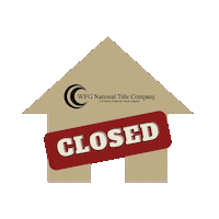wfgtitle house realestate sold closed Sticker