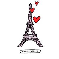ivoadventures travel france paris trip Sticker