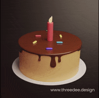 Birthday Cake Celebration GIF