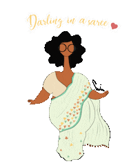 Saree Darling Sticker by Suta Bombay