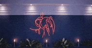 10_Days logo neon light icon GIF