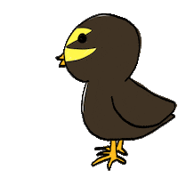 Ru66ishGame toddler chick ひよこ ぴよ Sticker