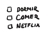 mirerabal netflix quarantine dormir comer Sticker