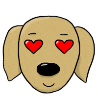 Effectme93 love heart dog amore Sticker