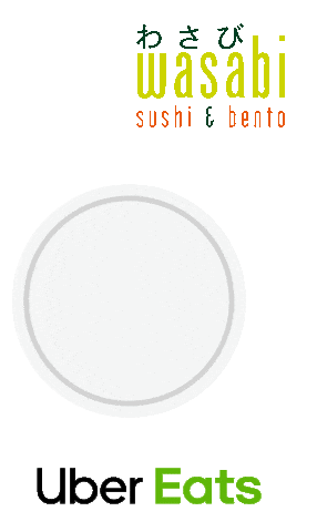 wasabihq giphyupload delivery sushi ubereats Sticker