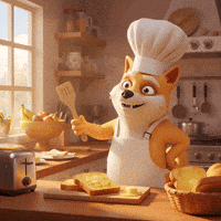 Happy Breakfast GIF by Doge Pound
