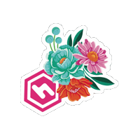 Flowers Sticker by HoneyGrove
