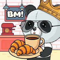 Coffee Gm GIF by PandaPals