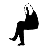 Person Sitting Sticker