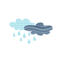 melogo rain clouds rainy regen Sticker