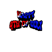 Independence Day July Sticker by Jennifer Greenhill