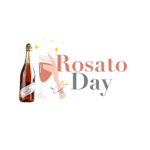 Lambruscomediciecu giphyupload cheers wine rose Sticker