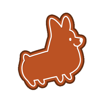 cookie Sticker by Corgi Things