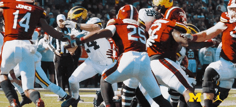 Go Blue College Football GIF by Michigan Athletics