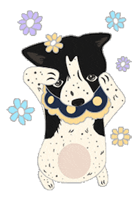 Dog 花 Sticker