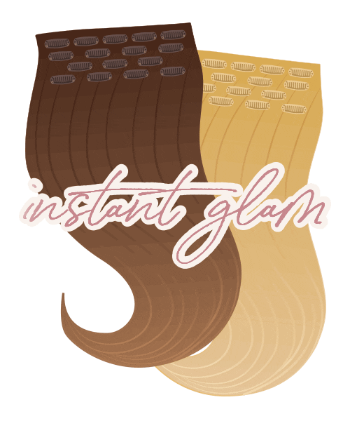 GlamseamlessHairExtensions giphyupload glamhair glamseamless glambabe Sticker