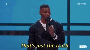 jamie foxx thats just the truth GIF by BET Awards