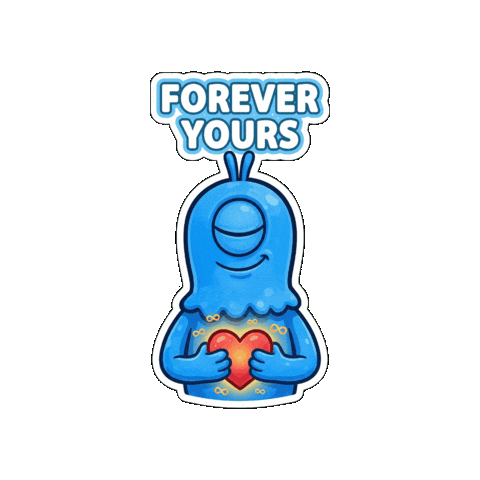 Heart Love Sticker by Momo & Tulus