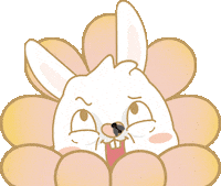 Bunny 花 Sticker by EVANS艾特兔