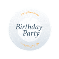 Birthday Party Sticker by SaffronStays