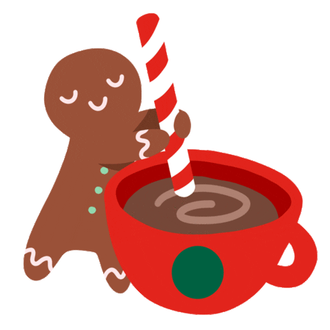 Hot Cocoa Gingerbread Sticker by Starbucks