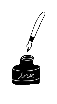 Ink Sticker by Natalie Byrne