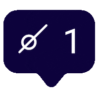 Instagram Counter Sticker by Collectif Cosme