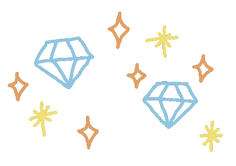 blue____919 shine bright キラキラ 宝石 Sticker