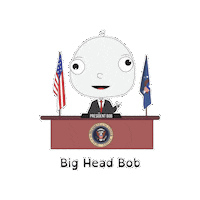 Usa Vote Sticker by BigHeadBob.com