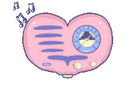 Aidadaism 90s radio computer plants Sticker