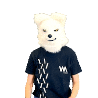 Wolf Person Sticker by Wayra