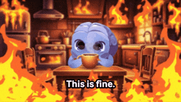Nervous Its Fine GIF by Raena AI
