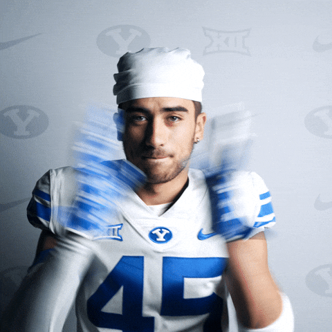 Lets Go Clap GIF by BYU Cougars
